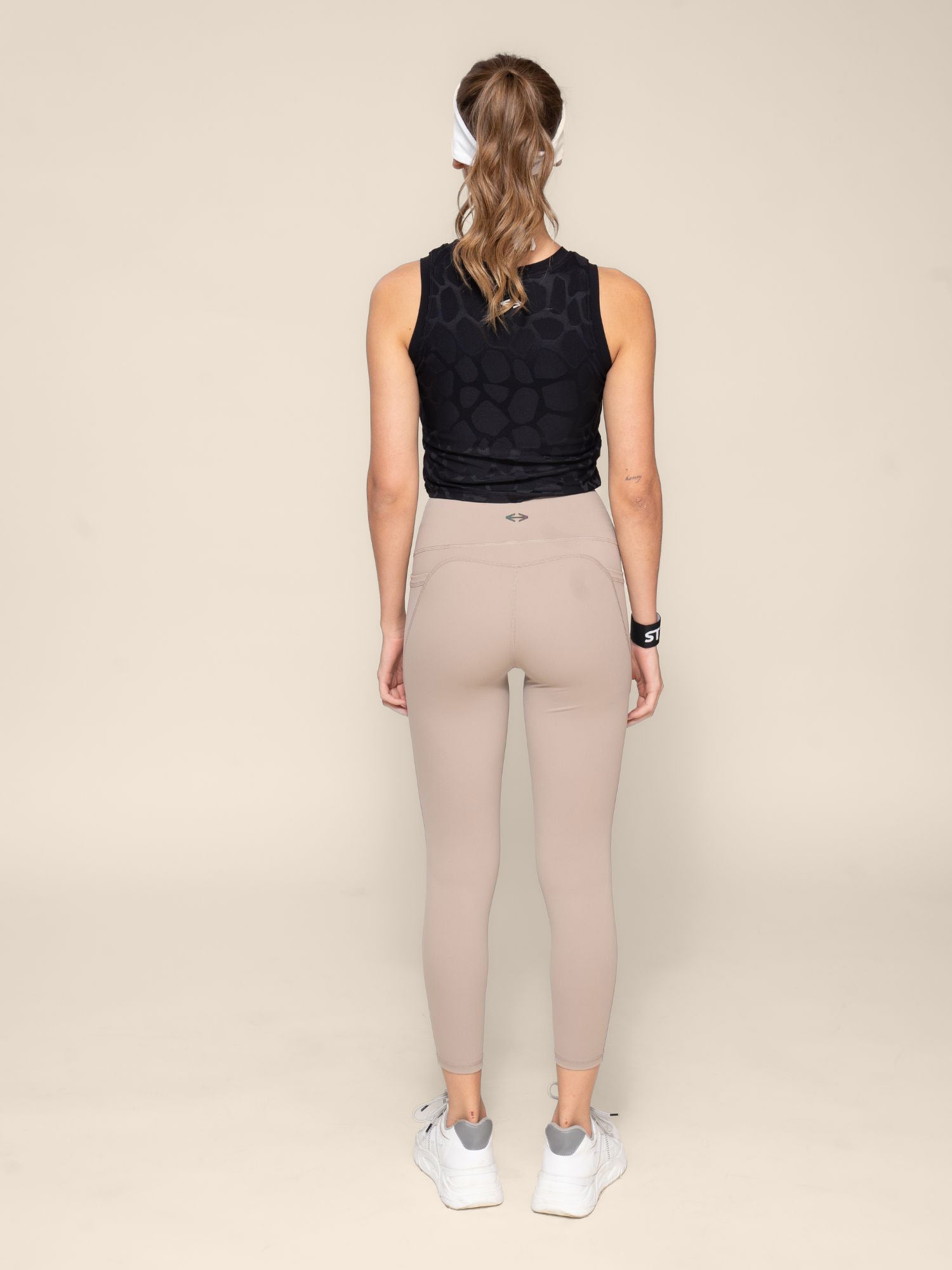 StrchFlex Ankle length leggings - Beige - 8