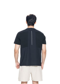 Men Mesh Panel Activewear Tee Black - 3