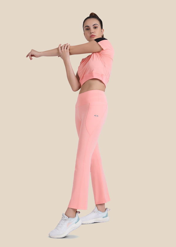 Gym core Cropped Tee - Peach - 2