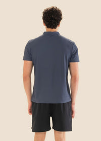 Men Structured Polo Dark Blue - 6