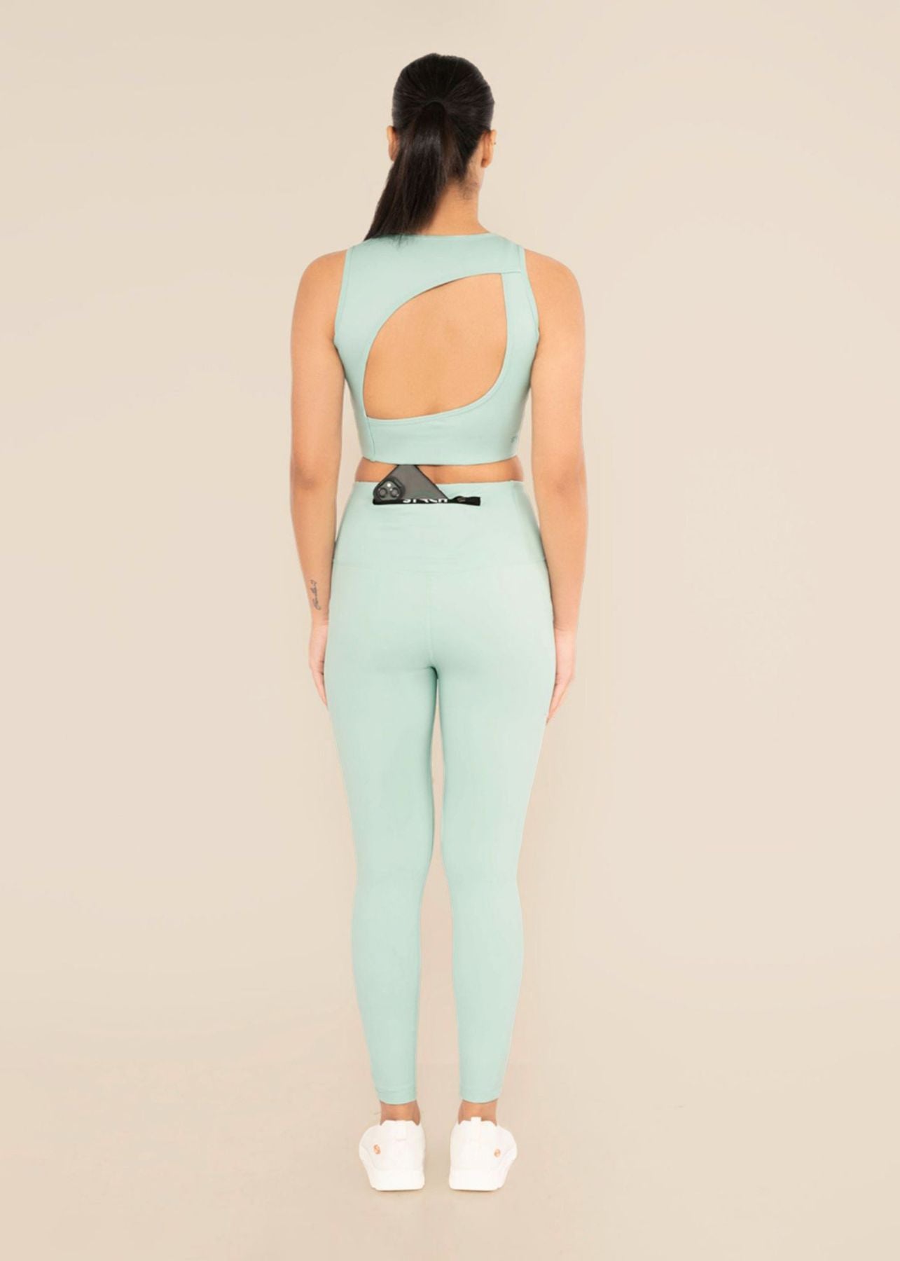 StrchFlex Workout Leggings - Mint Green - 6