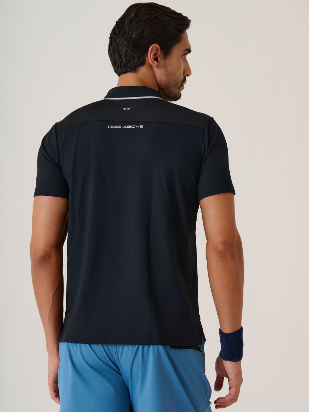 Men Superman high Performance Tee - JetBlack