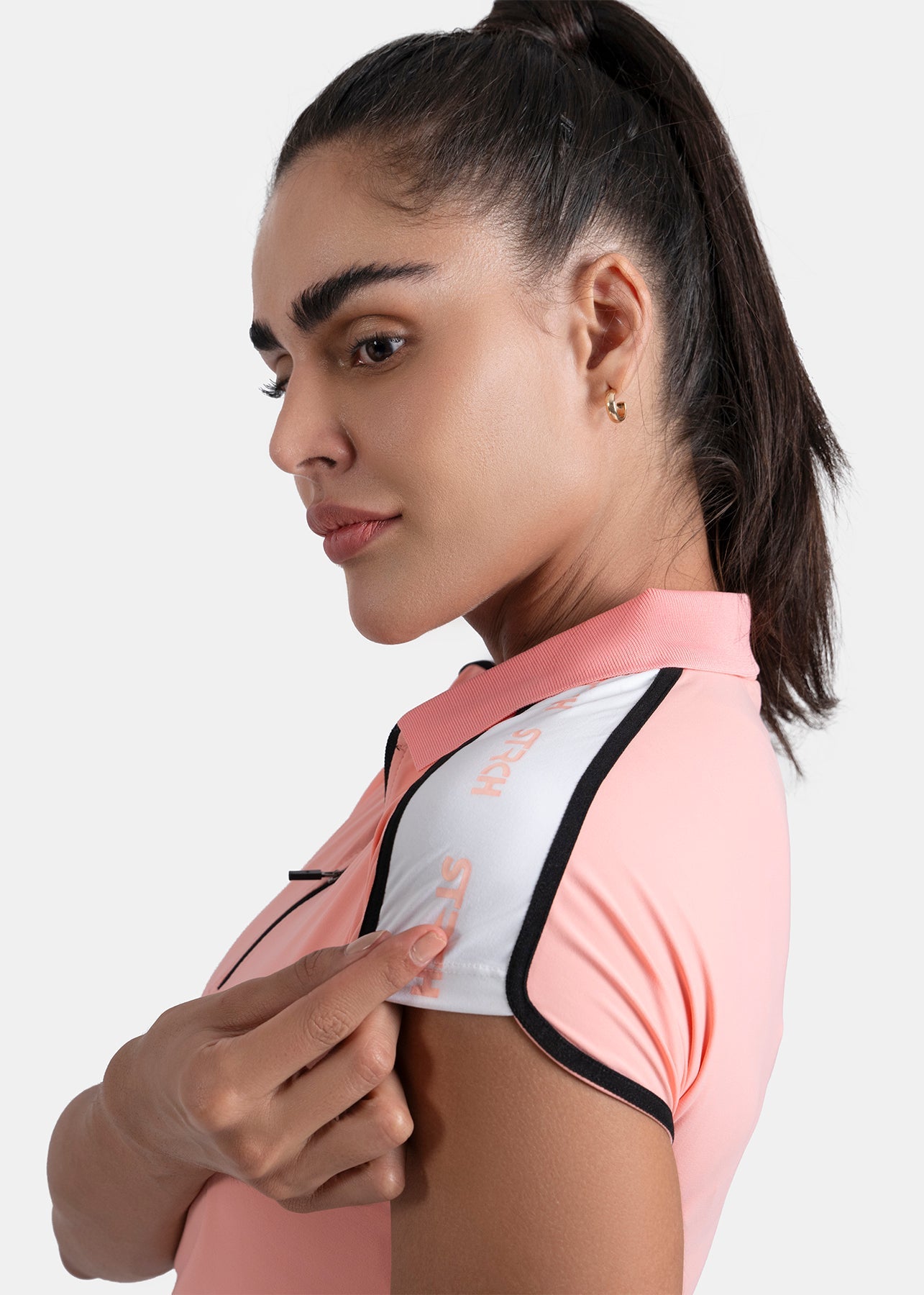 Classic Polo Tee - Peach - 4