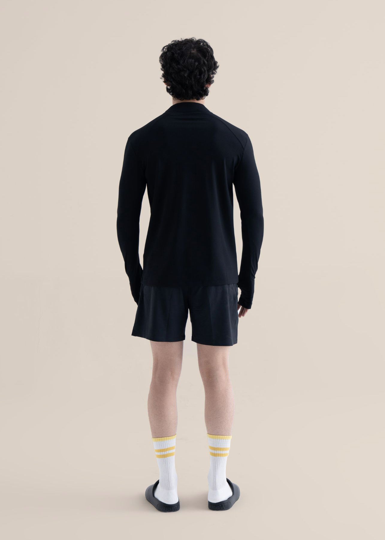 Men Quick Dry Workout Shorts - Black