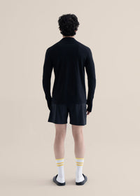 Men Quick Dry Workout Shorts - Black - 6