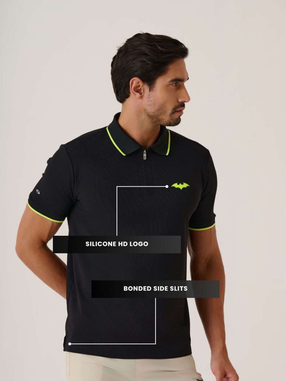 Men Dark Knight Polo 
- JetBlack