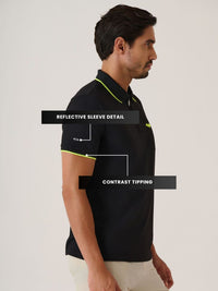 Men Dark Knight Polo 
- JetBlack