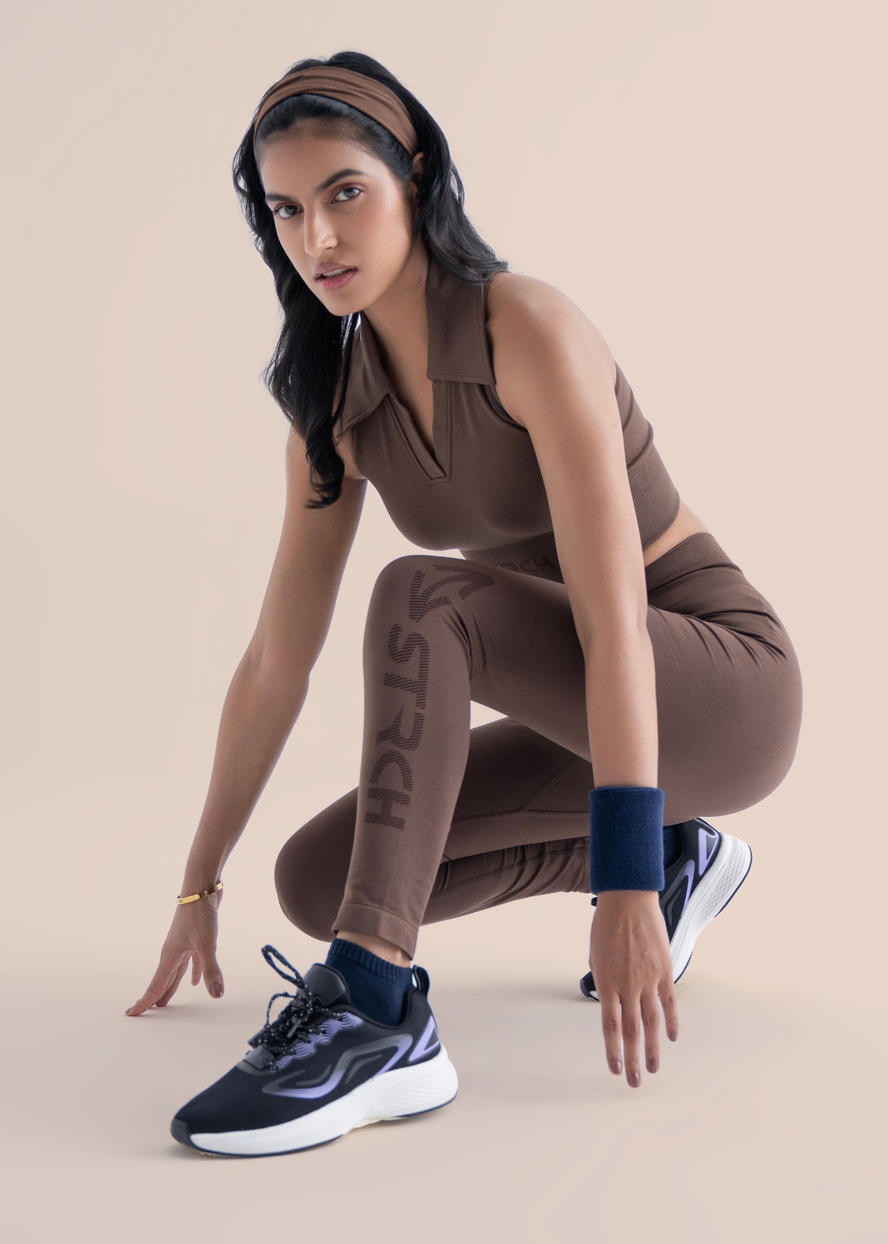 Seamless Workout Core leggings - Mocha Brown - 3