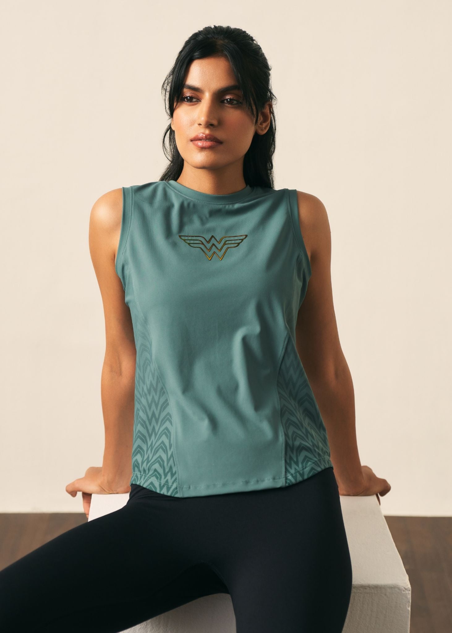 Wonder Women Workout Tank Top - Pine