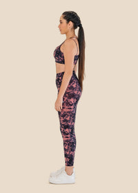Workout Essential Printed Leggings - Delicate Pink - 4