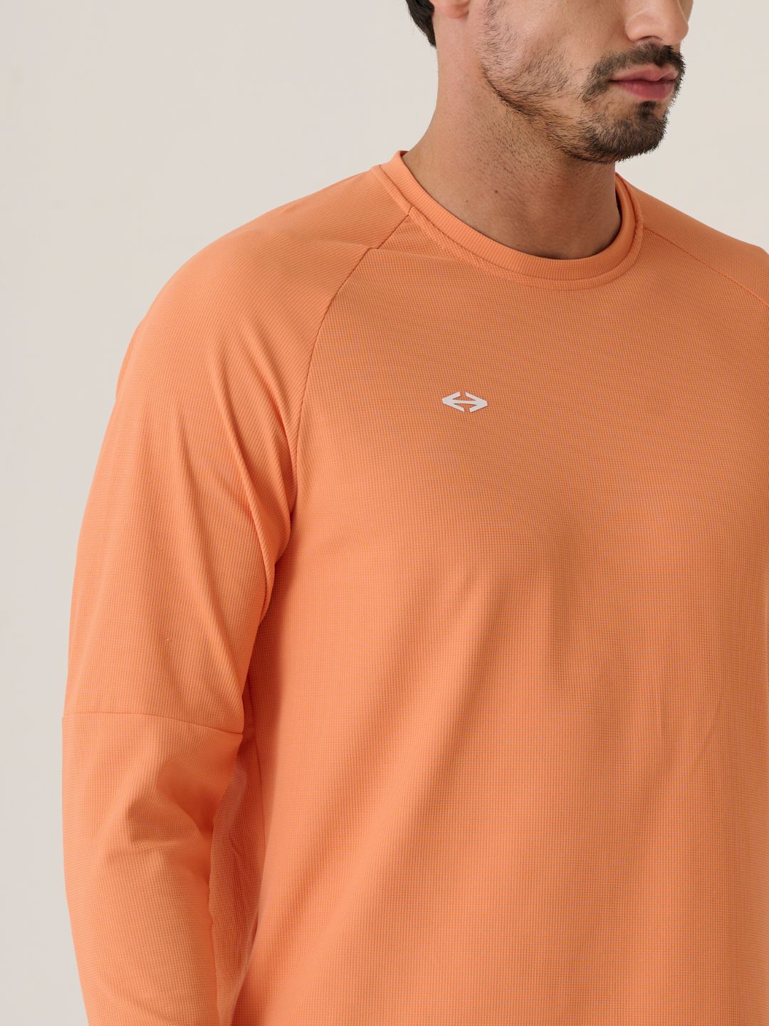 Men Full Sleeve Performance Tee - MutedOrange