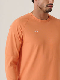 Men Full Sleeve Performance Tee - MutedOrange