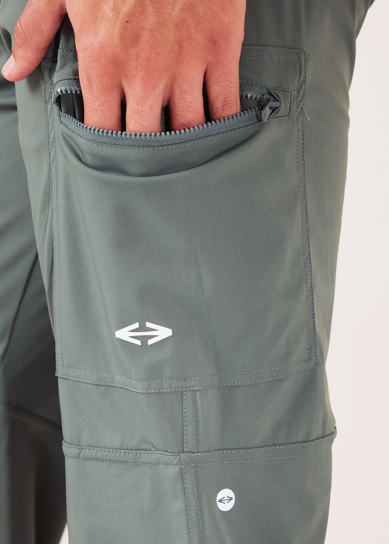 Men Cargo Gym Joggers - Green - 7