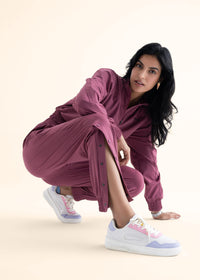 Play Core Snap Botton Track Pants - Hawthorn Rose - 2