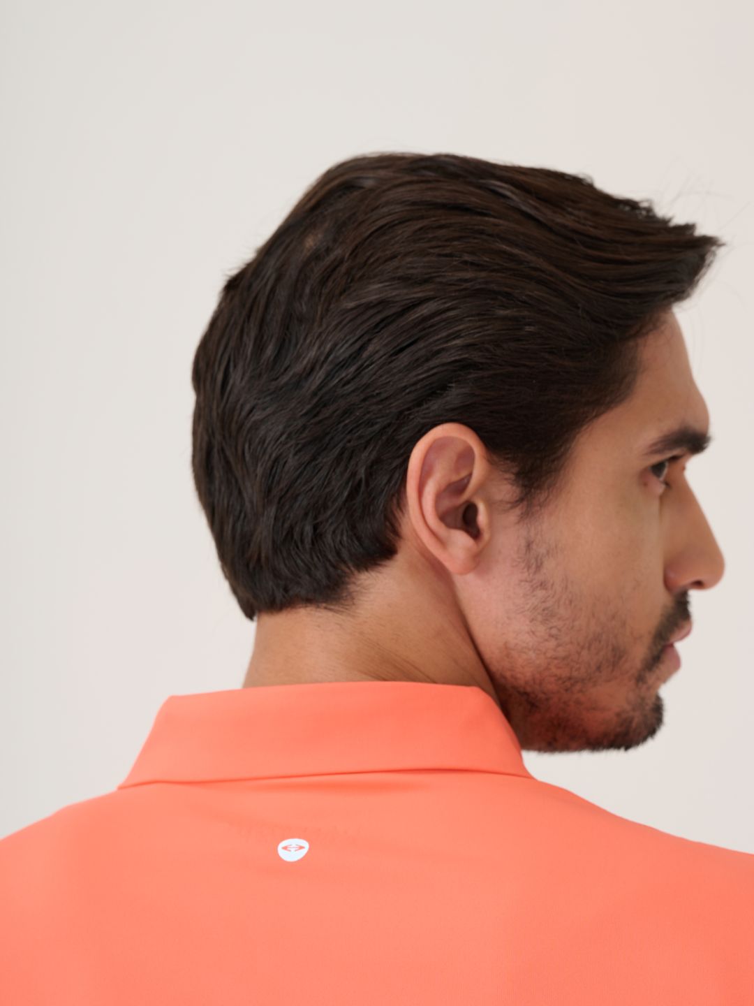 Men Cross-Court Polo 
- Coral
