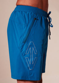 Men Regular Fit Gym Shorts - Teal - 7