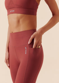 Women Breathable Racerback Bra - Marsala Red - 7