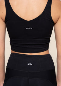 Medium Impact high coverage bra tank - Black - 6