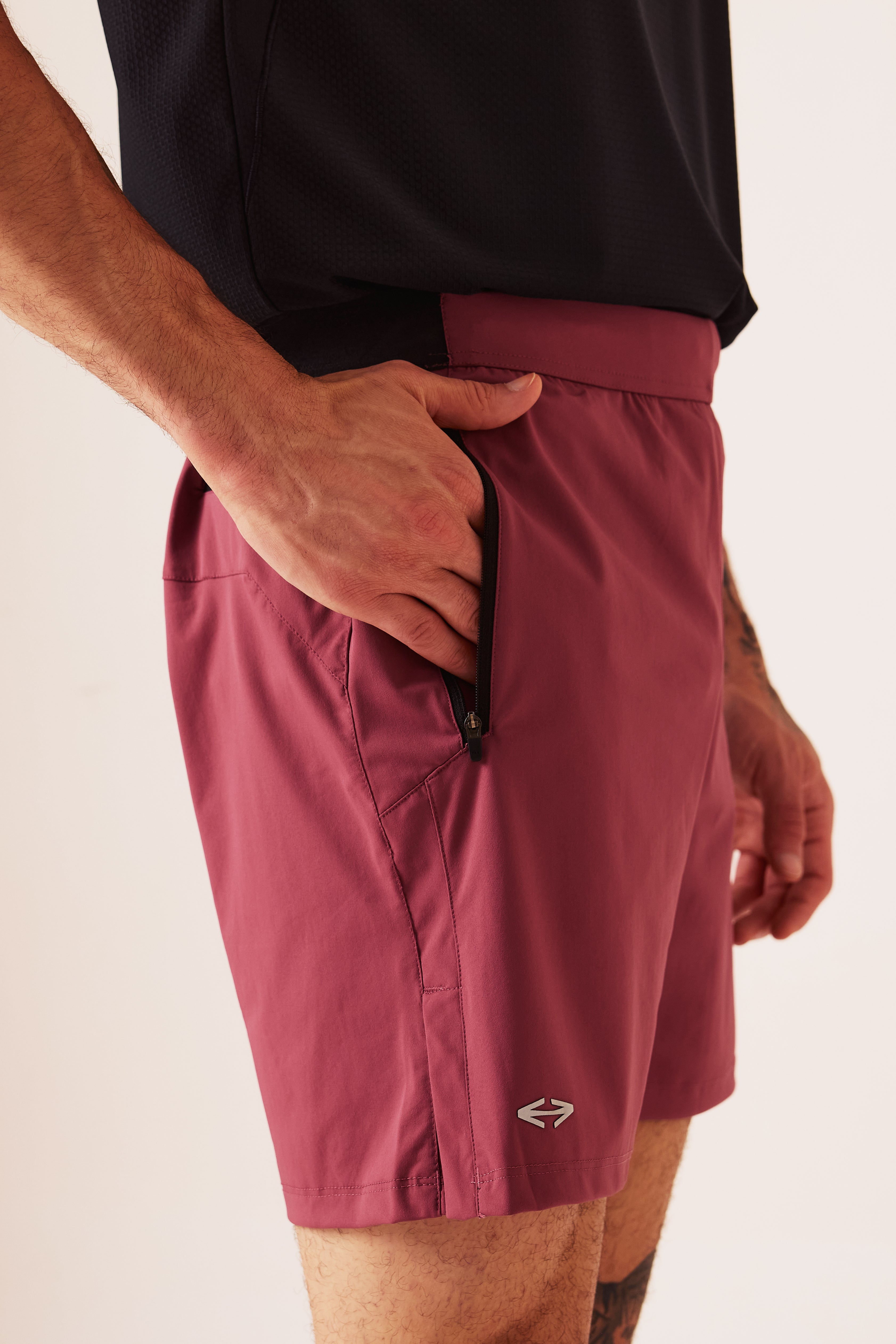 All-Day Workout Shorts - Mulberry