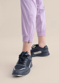Women Zipper Pocket Pants - Lavender - 7