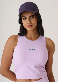 PlayCore Ribbed Tank-Mauve