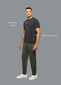 Men 4 Way Stretch Training Tee Black - 2