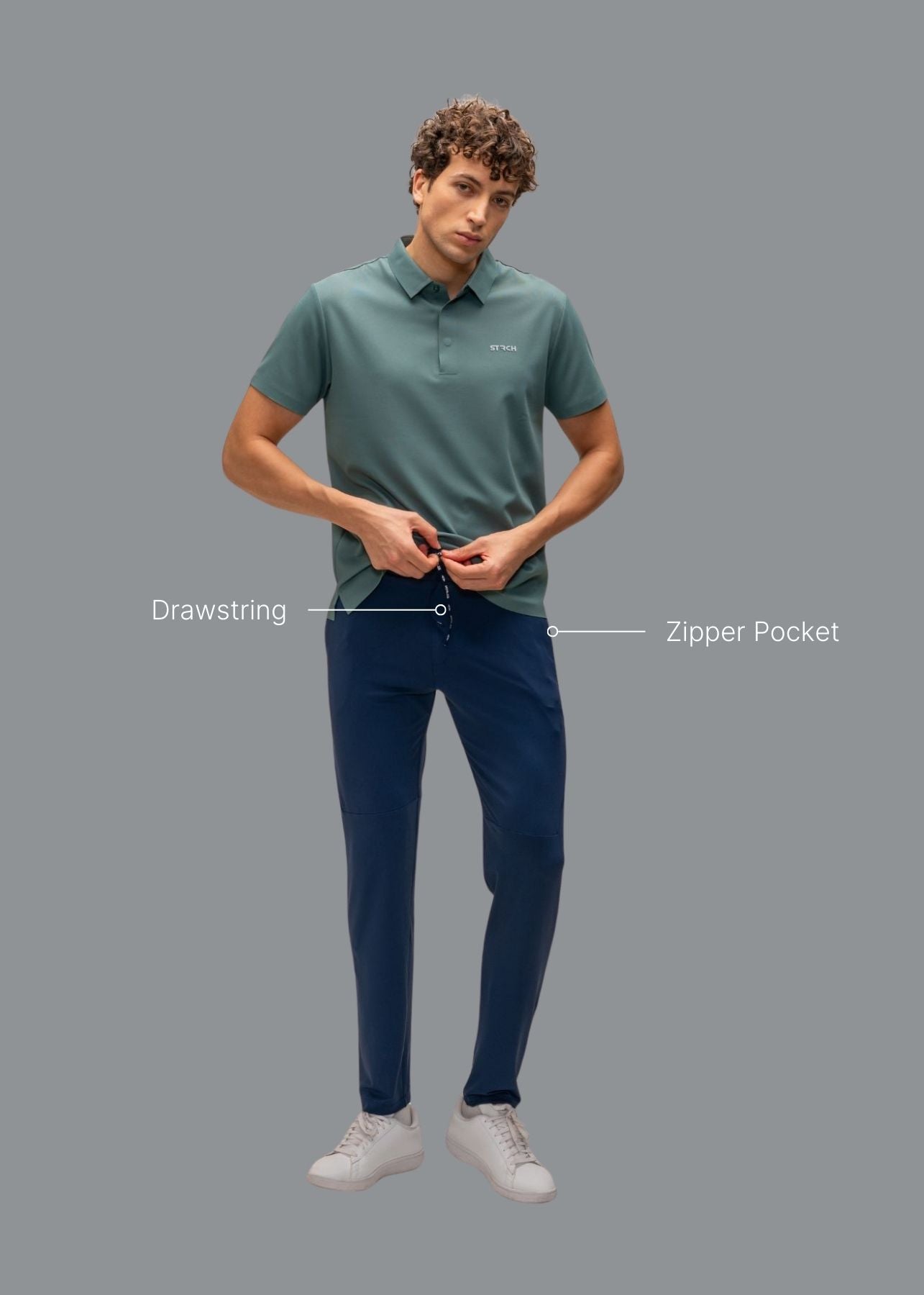 Men Training Track Pants Classic Blue - 2