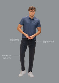Men Training Track Pants Black - 2