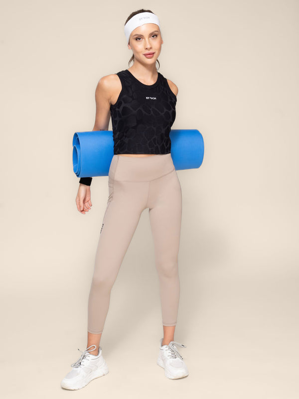 StrchFlex Ankle length leggings - Beige - 2