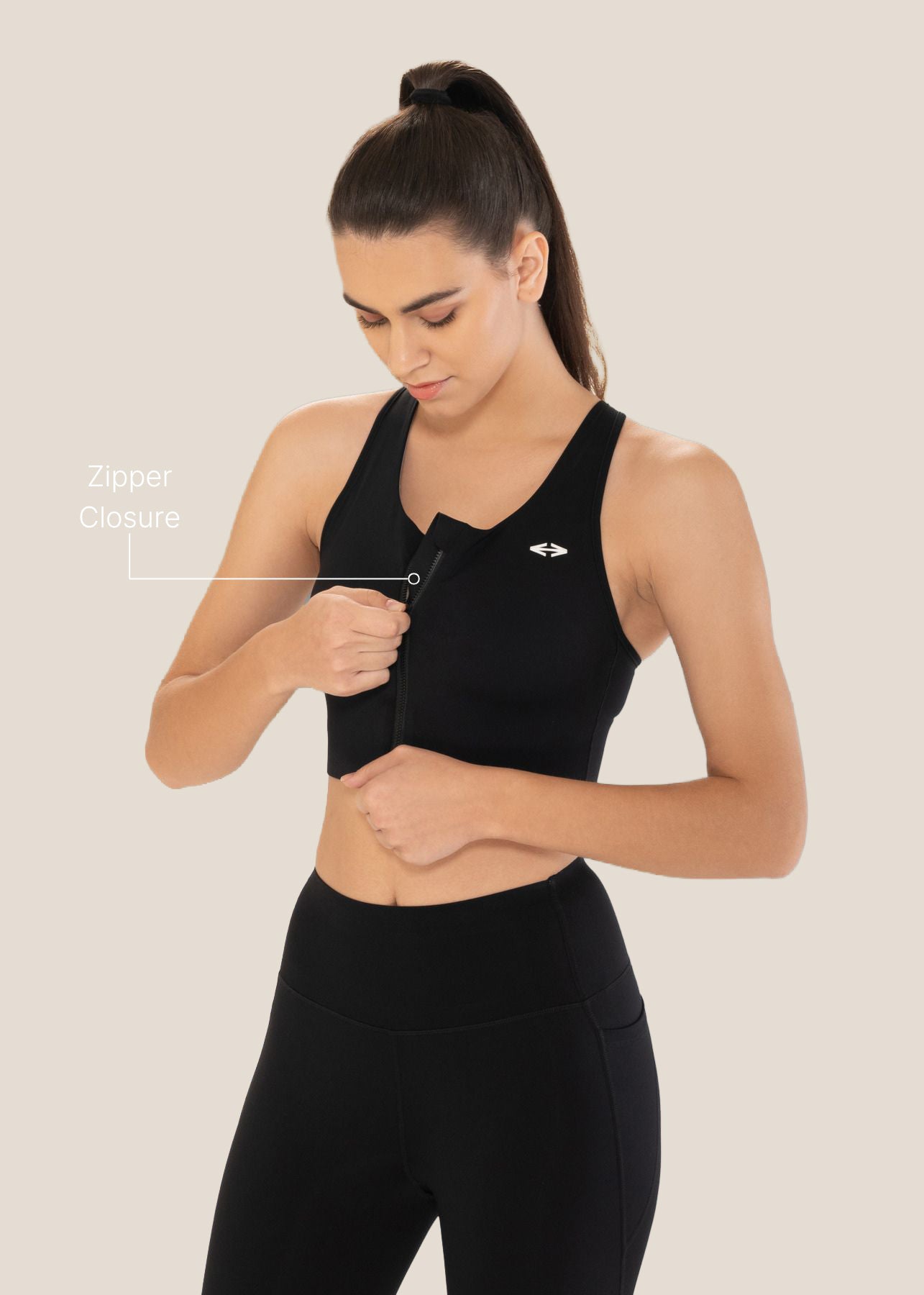 High Impact Sports Bra - Black