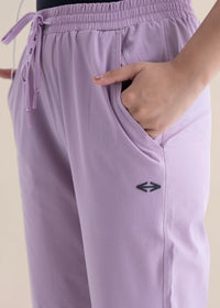 Women Zipper Pocket Pants - Lavender - 8