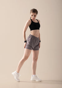 StrchFlex Running shorts - American Brown - 2