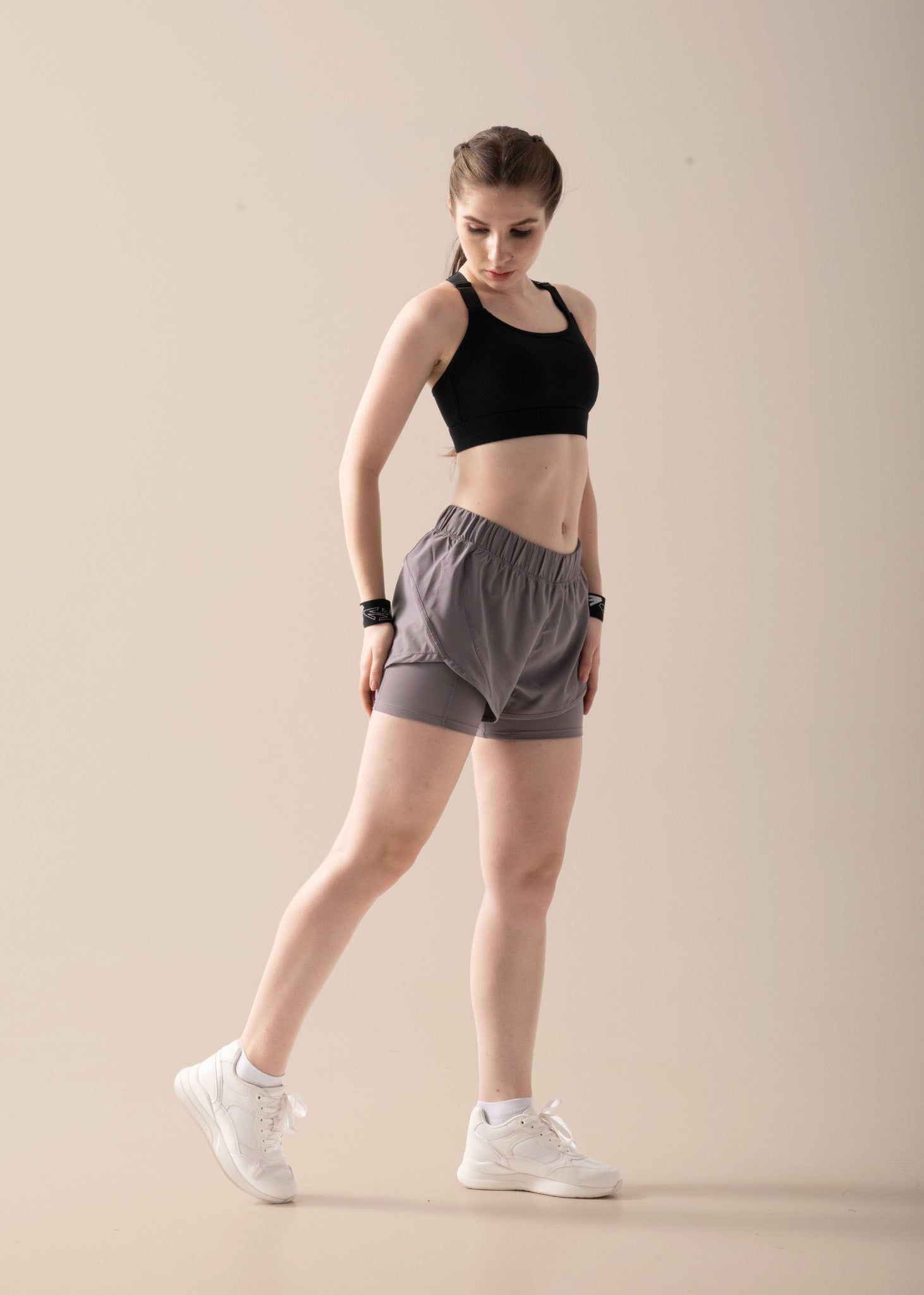 StrchFlex Running shorts - American Brown - 2