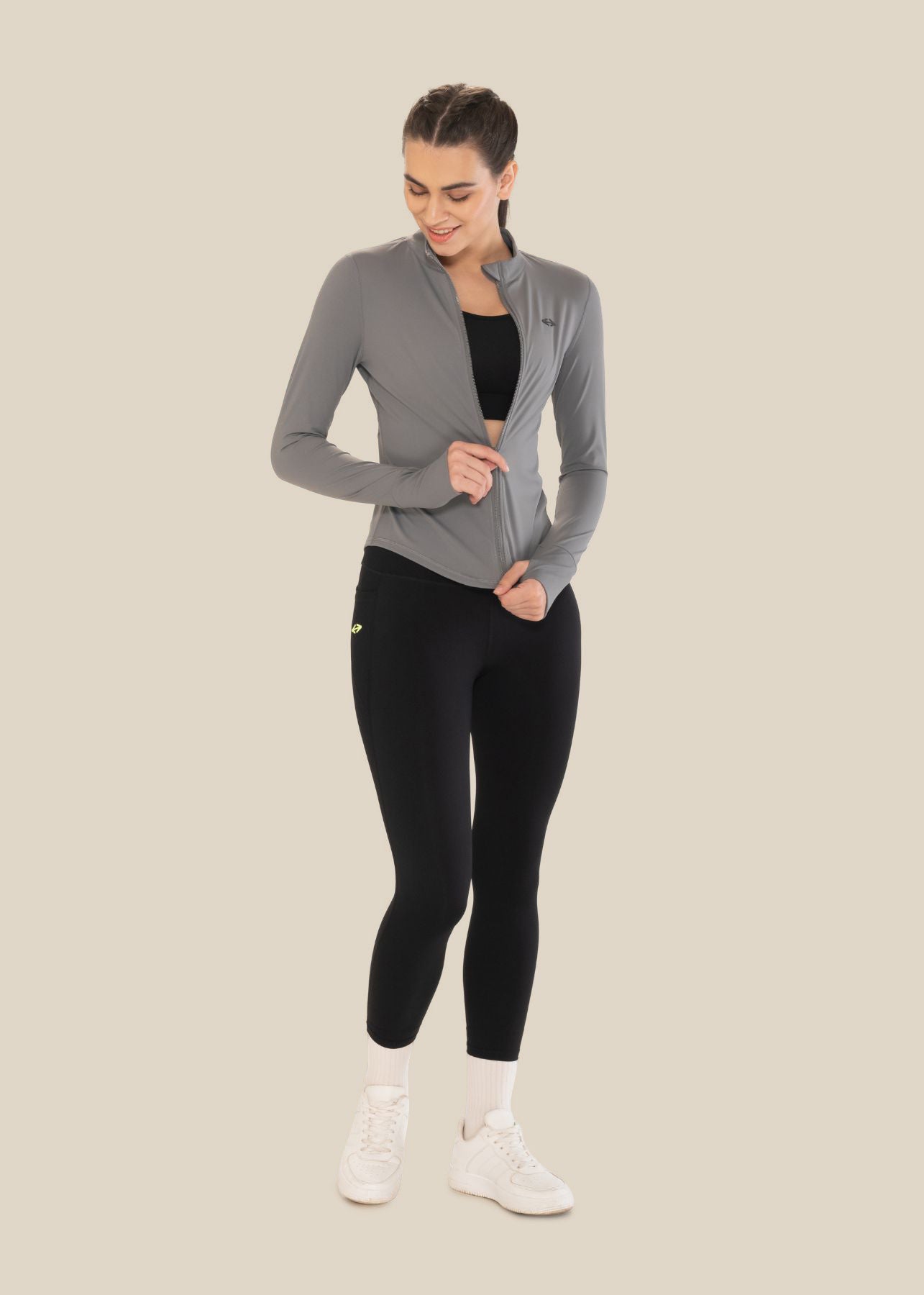 Women Active Jacket - Grey - 7