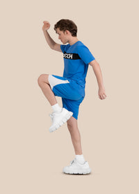 Mens Performance Zip Shorts - Blue - 8