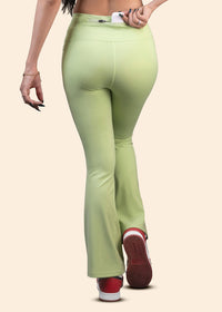 StrchFlex High rise Flare Leggings - Mint Green - 6
