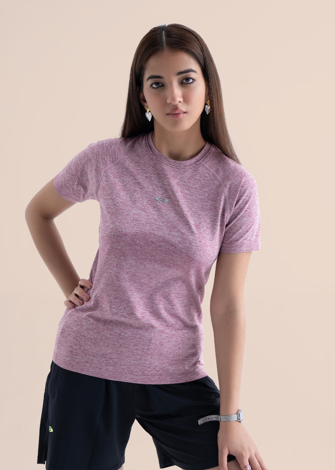 Seamless workout Regular Tee - Rose - 2