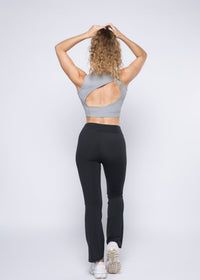 High Impact Basic Workout Sports Bra - Grey - 4