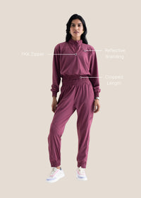 Women Cropped Jacket - Hawthorn Rose - 4