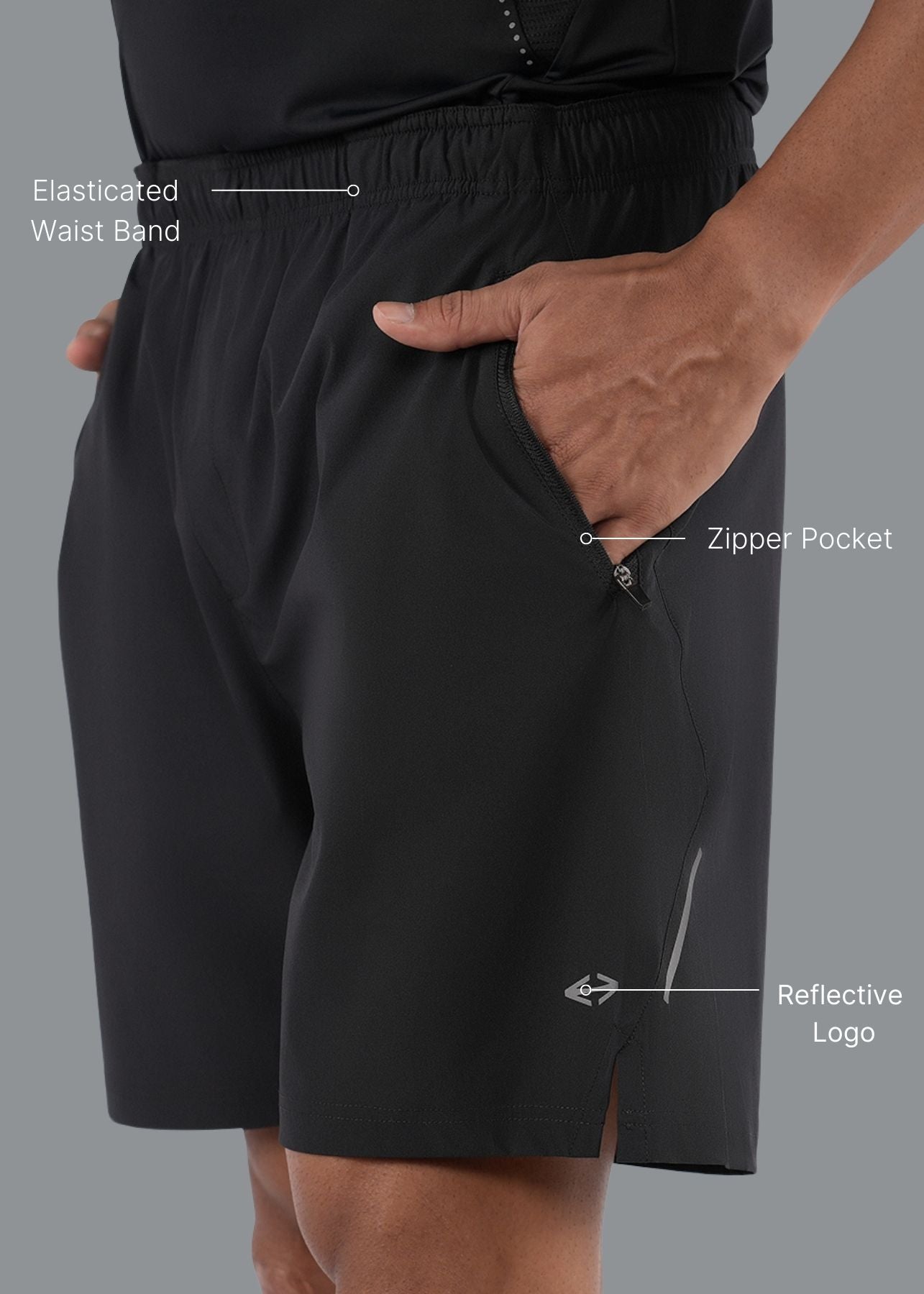 Men Performance Shorts Black - 2