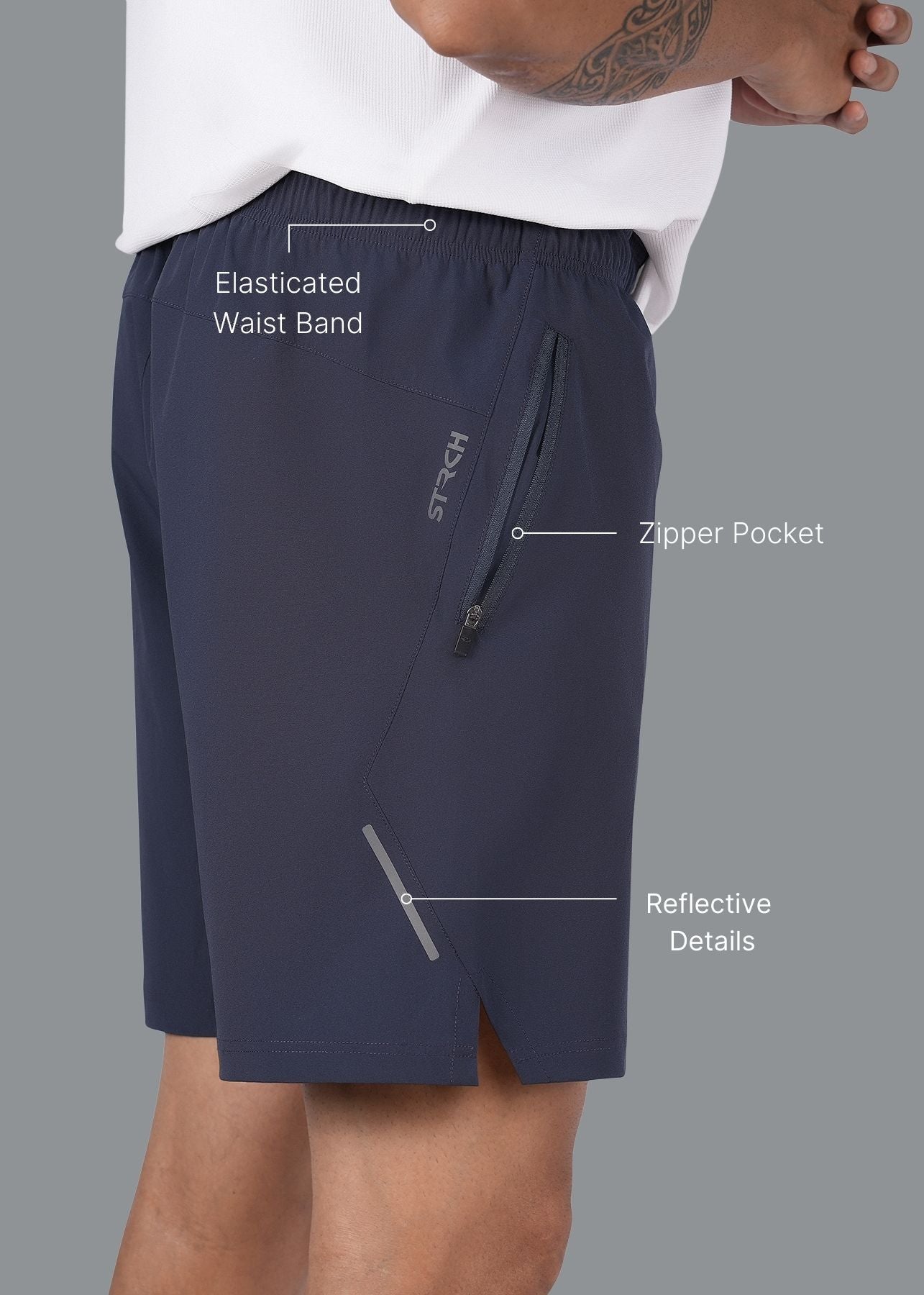 Men Performance Shorts Navy Blue - 2
