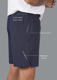 Men Performance Shorts Navy Blue - 2
