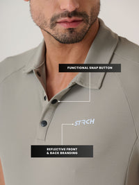 Play core Active Polo tee - GlacierSage