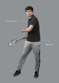 Men Active Polo Tshirt Black - 2