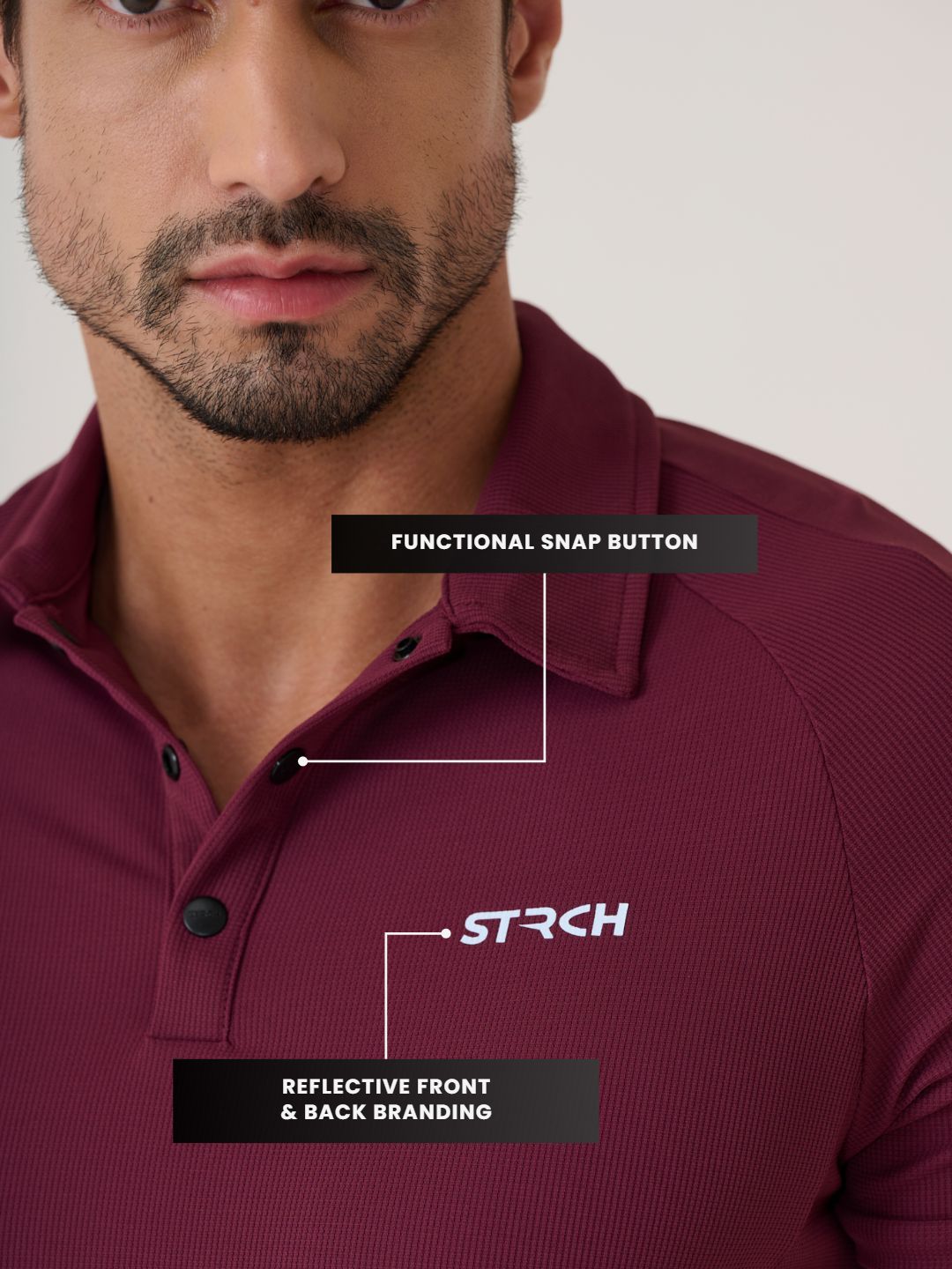 Play core Active Polo tee - MulberryWine