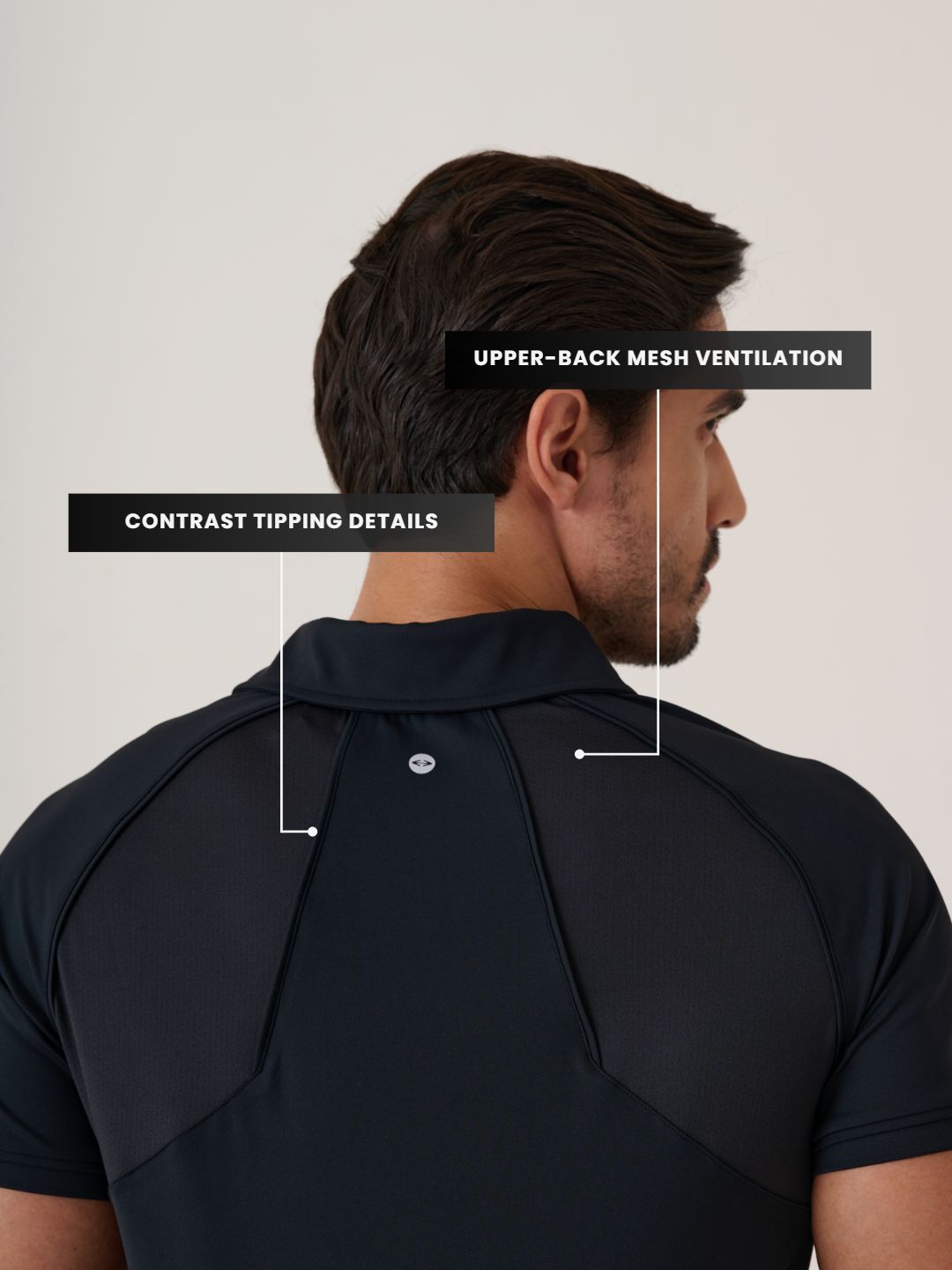 Men Kinetic Polo 
- JetBlack