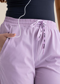 Women Zipper Pocket Pants - Lavender - 9
