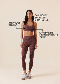 Women Y-Back Sports Bra - Raisin Brown - 3