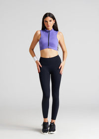 Women Seamless Zip Bra - Electric Violet - 6