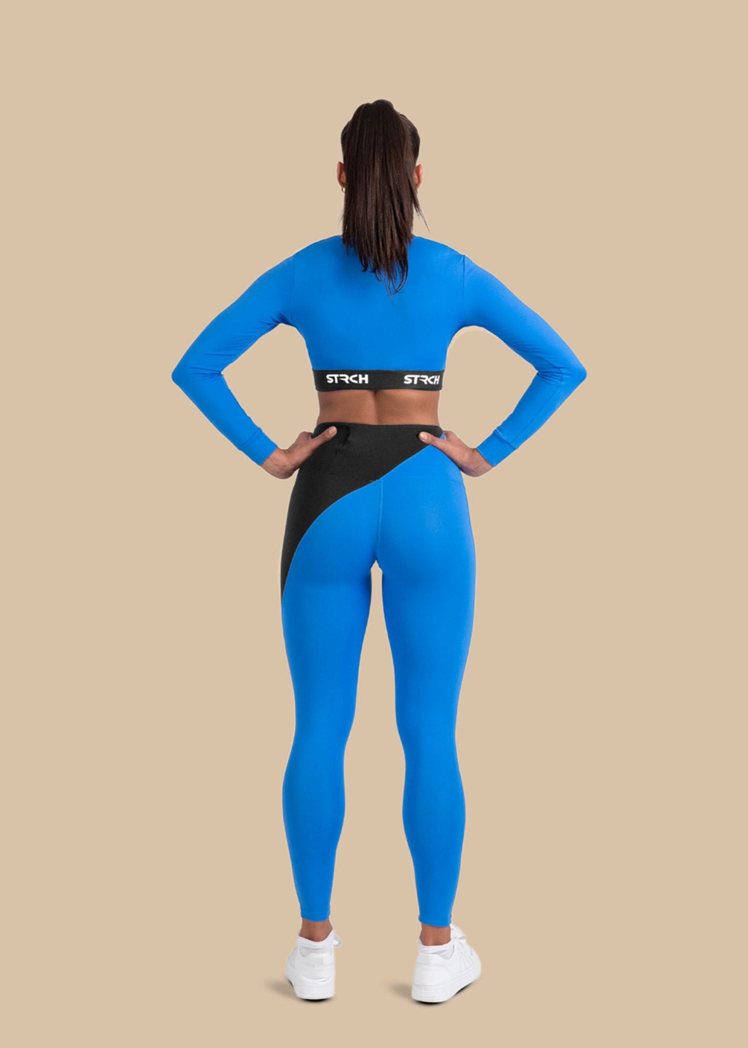 StrchFlex Sculpted Training Crop Top - Blue - 7